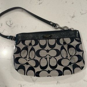 Silver and black wristlet still with tags on